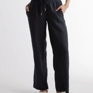 European Linen Wideleg Pants